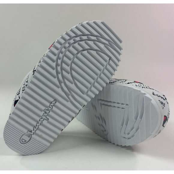 Champion Varsity Reflective Logo Silver / Black Fux Fur Slippers Unisex - Picture 8 of 10